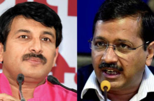 manoj tiwari reply kejriwal